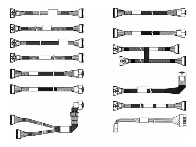 Lenovo - Storage cable kit - for 2.5\" Chassis Front BP1 NVMe - for ThinkSystem SR650 V3