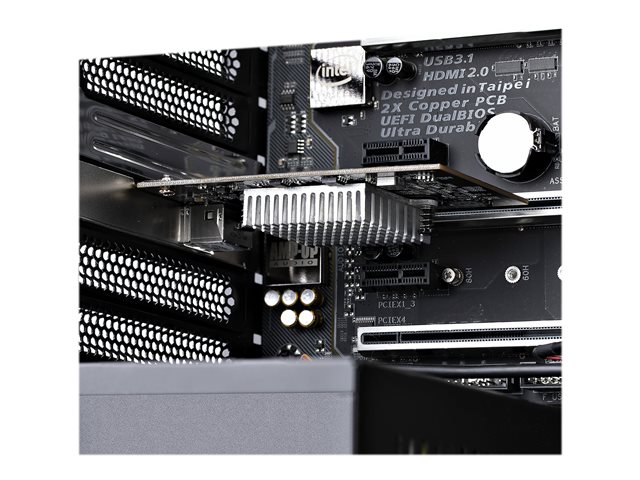 StarTech.com 1-Port 10Gbps PCIe Network Adapter Card, Network Card for PC/Server, Low Profile PCIe Ethernet Card w/Jumbo Frame Support, NIC/LAN Interface Card - Marvell AQC113CS Chipset, PXE Boot (ST10GSPEXNB2) - Network adapter - PCIe 3.0 x2 - 10 Gi