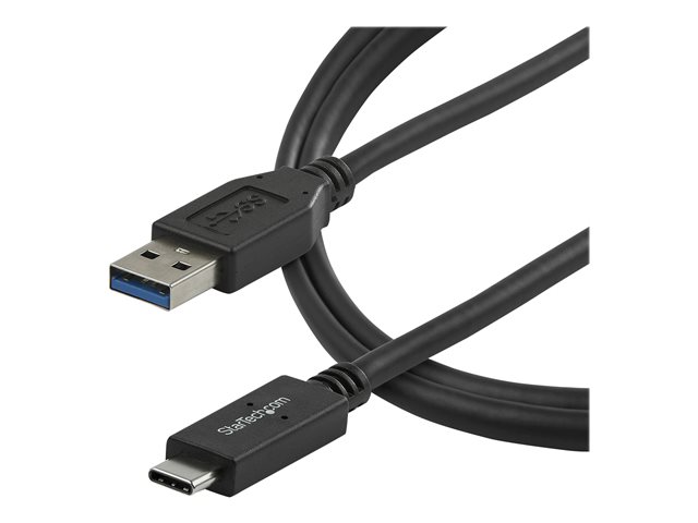 StarTech.com 3 ft 1m USB to USB C Cable - USB 3.1 10Gpbs - USB-IF Certified (USB31AC1M) - USB cable - 24 pin USB-C (M) to USB Type A (M) - USB 3.1 - 1 m - black - for P/N: DKM30CHDPD, DKM30CHDPDUE, HB31C2A2CME, HB31C3A1CME, PEXUSB312A1C1H, PEXUSB312A2C2V