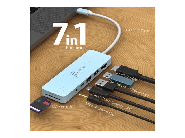 Eco-Friendly USB-C Multi-Port Hub with