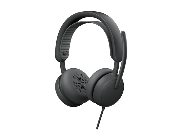 Logitech Zone Wired 2 - Headset - on-ear - wired - active noise cancelling - graphite