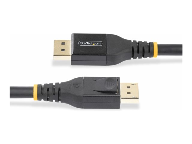 StarTech.com 33ft (10m) VESA-Certified Active DisplayPort 1.4 Cable, DP8K w/HBR3/HDR10/MST/DSC 1.2/HDCP 2.2, 8K 60Hz, 4K 120Hz Video - Active DP 1.4 Cable M/M (DP14A-10M-DP-CABLE) - DisplayPort cable - DisplayPort (M) to DisplayPort (M) - DisplayPort 1.4 - 10 m - Active Copper Cable, active, 4K support, 8K support - black