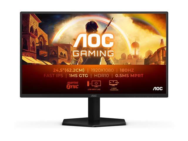 24,5' 16:9 Fast IPS 180Hz 1920x1080    HDMI x 1x 2.0 DP x 1x 1.4