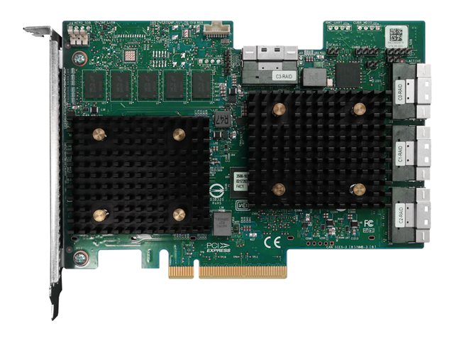 Lenovo ThinkSystem 940-32i - Storage controller (RAID) - 32 Channel - SATA / SAS 12Gb/s - RAID RAID 0, 1, 5, 6, 10, 50, JBOD, 60 - PCIe 4.0 x8 - for ThinkSystem SR650 V2, SR665, SR850 V2, SR860 V2, ST650 V2