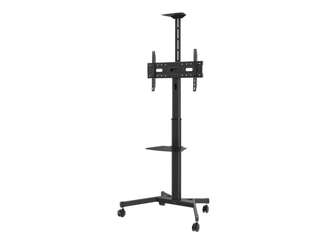 VISION Value Display Floor Stand - LIFETIME WARRANTY - Steel construction - Trolley fits displays 31-80\" with VESA sizes up to 600 x 400 - Rotates portrait to landscape - Manual height adjustment that can be locked off to stop wobble - Tilt adjustmen