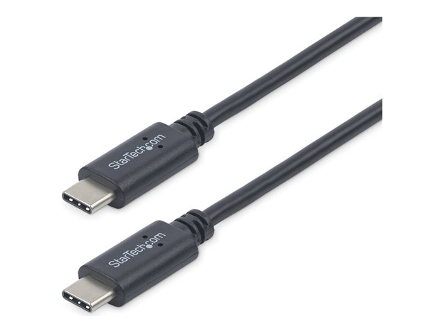 StarTech.com 2m 6 ft USB C Cable - M/M - USB 2.0 - USB-IF Certified - USB-C Charging Cable - USB 2.0 Type C Cable (USB2CC2M) - USB cable - 24 pin USB-C (M) to 24 pin USB-C (M) - Thunderbolt 3 / USB 2.0 - 2 m - black - for P/N: DKT30CHD, HB30C1A1CPD, HB30C3A1CFBW