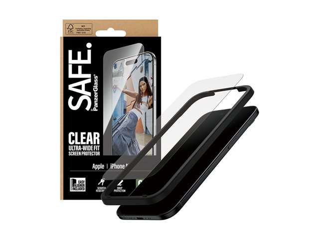 SAFE by PanzerGlass Screen Protector iPhone Air Ultra- Wide Fit w. EasyAligner