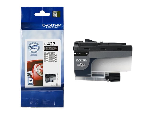 Brother LC427BK - Black - original - ink cartridge - for Brother HL-J6010DW, MFC-J5955DW, MFC-J6955DW, MFC-J6957DW