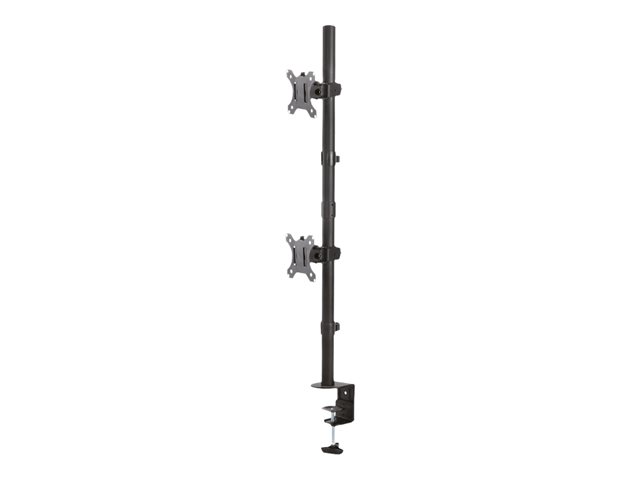 Neomounts FPMA-D550DV - Mounting kit - for 2 LCD displays - black - screen size: 10\"-32\" - clamp mountable, grommet, desk-mountable