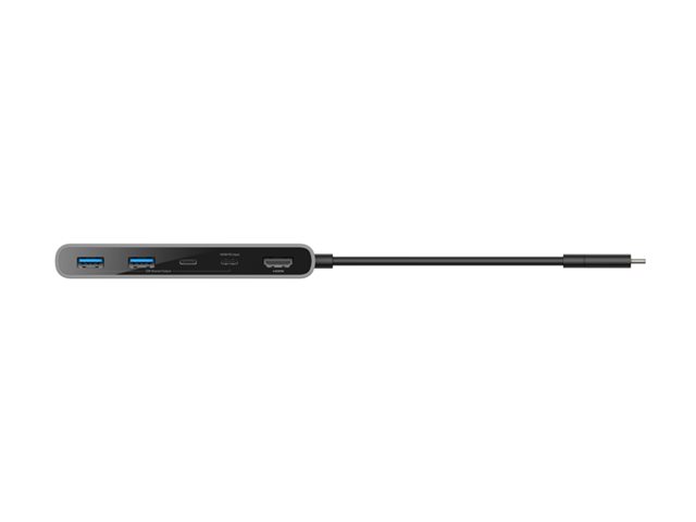 Connect 7-in-1 USB-C Hub with Dual USB-C Ports - Silver