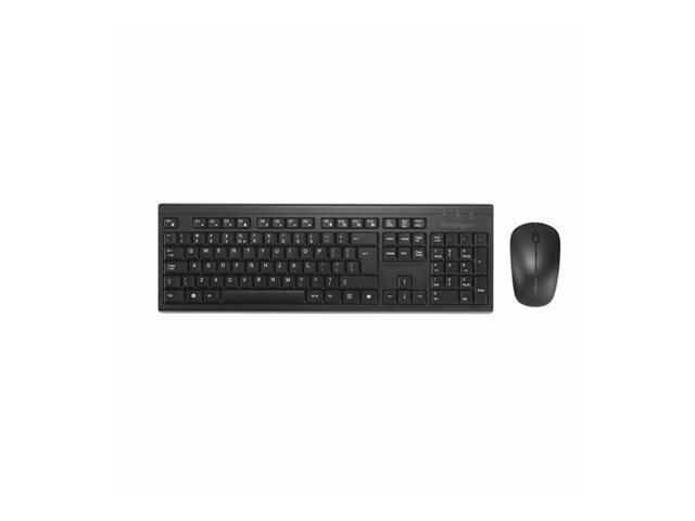 Kensington KM270 EQ - Keyboard and mouse set - full size - wireless - 2.4 GHz, Bluetooth - QWERTY - US International