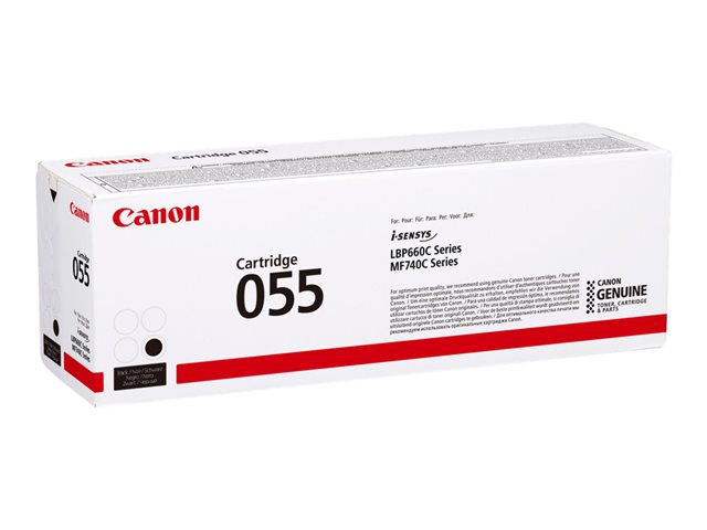 Canon 055 - Black - original - toner cartridge - for imageCLASS LBP664, MF745, i-SENSYS LBP663, LBP664, MF742, MF744, MF746, Satera LBP662