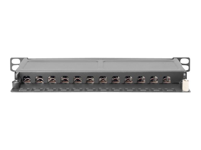 10IN CAT 6A Patch Panel 12-port 0.5U 10I
