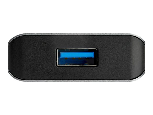 StarTech.com 4 Port USB C Hub w/ 3x USB A & 1x USB C, SuperSpeed 10Gbps USB Type-C, USB 3.1/3.2 Gen 2 Hub, USB Bus Powered, Compact USB-C to USB Adapter Hub, Portable/Laptop Hub, Aluminum - Windows/macOS/Linux (HB31C3A1CB) - Hub - 1 x USB-C + 3 x USB 3.1 - desktop - for P/N: PEXUSB321C