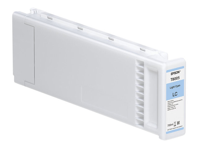 Epson T8005 - 700 ml - cyan - original - ink cartridge - for SureColor SC-P10000, SC-P20000, SC-P20000SE