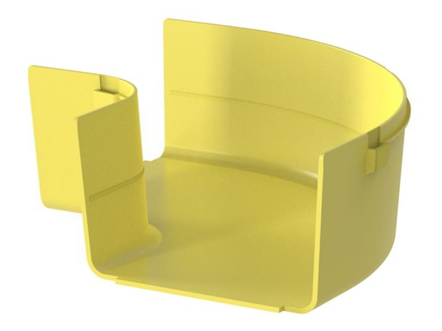 Panduit FiberRunner - Cable raceway right angle fitting (horizontal) - yellow