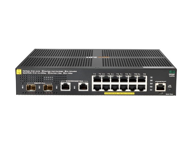 Aruba 2930F 12G PoE+ Swch PDU
