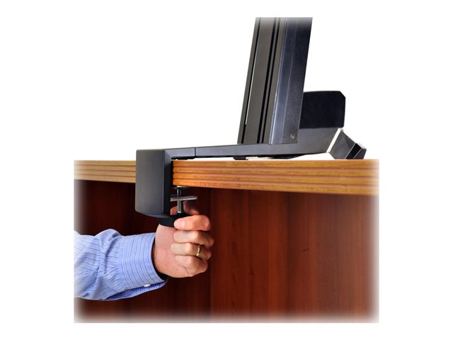 Ergotron WorkFit-S Single HD Workstation - Standing desk converter - rectangular - aluminium, high-grade plastic, powder-coated steel - black