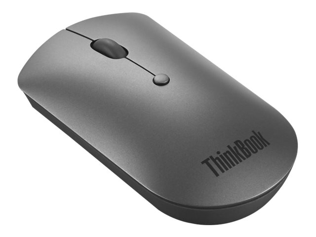 Lenovo ThinkPad Silent - Mouse - right and left-handed - blue optical - 3 buttons - wireless - Bluetooth 5.0 - iron grey - retail