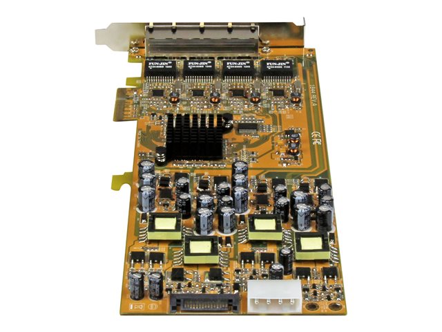 StarTech.com 4 Port Gigabit PoE (Power over Ethernet) Card - PCIe Network Card - PoE / PoE+ Up to 25W Per Port - PCIe NIC - Gigabit Ethernet Card (ST4000PEXPSE) - Network adapter - PCIe x4 - Gigabit Ethernet x 4