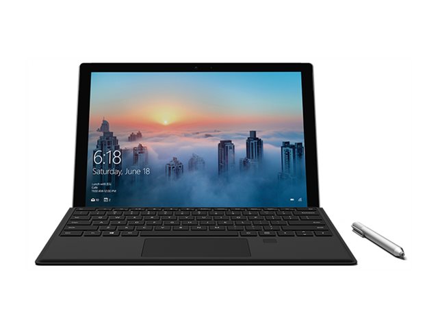 Microsoft Surface Pro Type Cover with Fingerprint ID - Keyboard - with trackpad, accelerometer - backlit - Portuguese - black - commercial - for Surface Pro (Mid 2017), Pro 3, Pro 4
