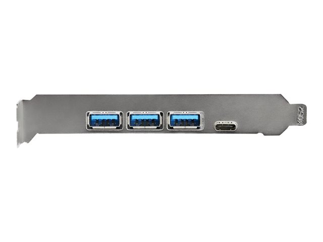 StarTech.com 4 Port USB 3.1 PCIe Card - 1x USB C & 2x A - 2 10Gbps Channels (PEXUS313AC2V) - USB adapter - PCIe 3.0 x4 - USB 3.1 Gen 2 x 3 + USB-C 3.1 Gen 2 x 1 - for P/N: HB31C2A1CGS, HB31C3A1CS, HB31C4AS, USB3C2ESAT3