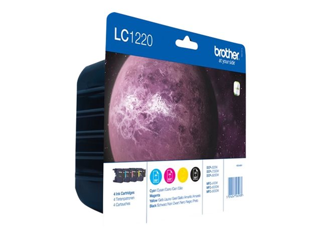 Brother LC1220VALBP - 4-pack - black, yellow, cyan, magenta - original - blister - ink cartridge - for Brother DCP-J525W, DCP-J725DW, DCP-J925DW, MyMio MFC-J825N