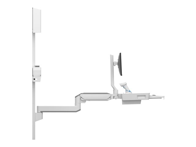 Ergotron CareFit Combo Extender - Mounting component (extender arm, cable cover, end caps) - aluminium, plastic - white - arm mountable - for P/N: 45-618-251, 45-619-251, 45-621-251, 45-622-251