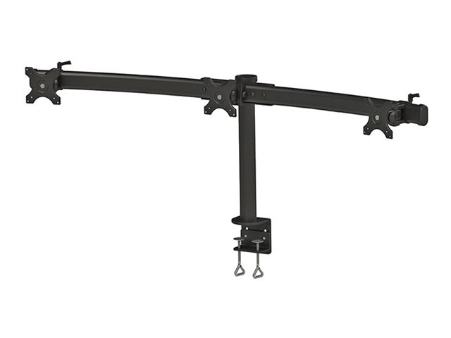 Neomounts FPMA-D700D3 - Mounting kit - for 3 LCD displays - black - screen size: 10\"-27\" - clamp mountable, desk-mountable