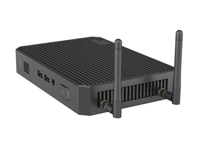 LG CQ600N-6N - Thin client - USFF - 1 x Celeron N5105 / up to 2.9 GHz - RAM 4 GB - flash - eMMC 16 GB - UHD Graphics - Gigabit Ethernet - no OS - monitor: none - black