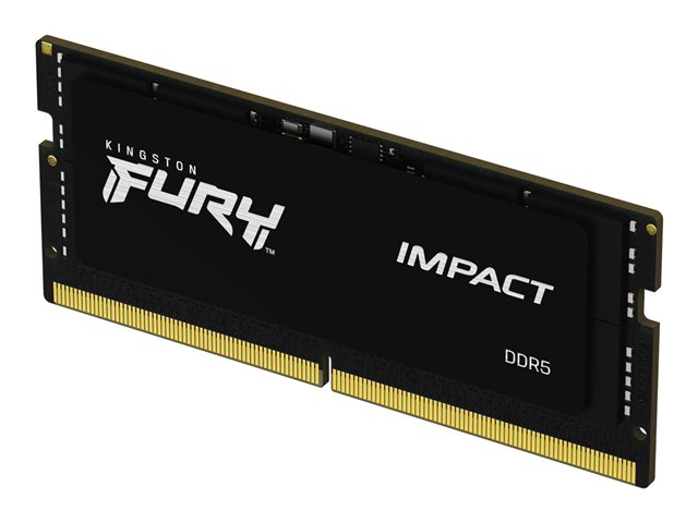 Kingston FURY Impact - DDR5 - kit - 32 GB: 2 x 16 GB - SO-DIMM 262-pin - 6400 MHz / PC5-51200 - CL38 - 1.35 V - on-die ECC