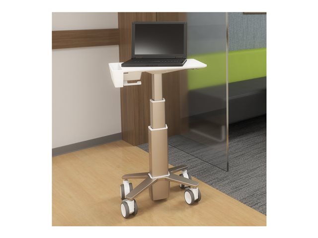 Ergotron CareFit - Cart - Slim - for notebook - aluminium, high-grade plastic, zinc-plated steel - white, warm grey - screen size: up to 17.3\"