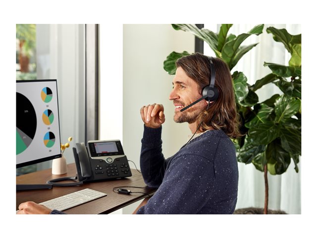 Headset 322 Wired Dual On-Ear Carbon RJ9