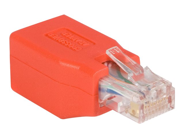 StarTech.com Cat6 Cable - Cat6 Crossover Adapter - GbE - Red - Ethernet Network Cable (C6CROSSOVER) - Crossover adapter - RJ-45 (M) to RJ-45 (F) - CAT 6 - red
