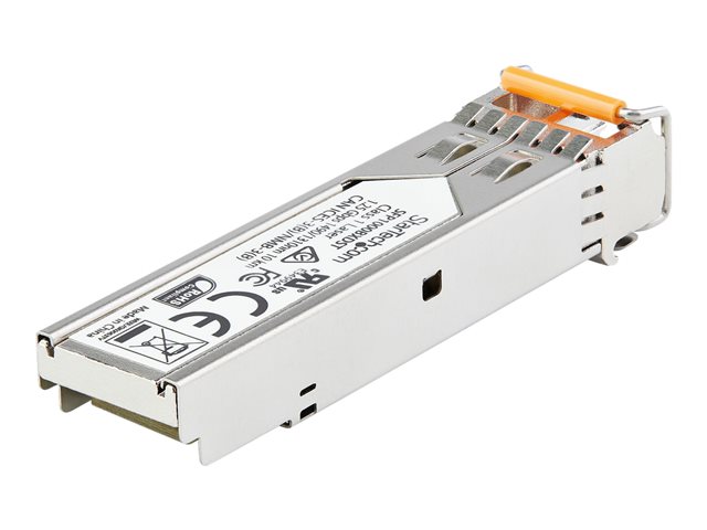 StarTech.com Dell EMC SFP-1G-BX10-U Compatible SFP Module, 1000BASE-BX-U, 1 Gigabit Ethernet Bi-Directional (BiDi) Fiber Single Strand SFP, LC 10km, Mini GBIC Transceiver Module, Upstream - Lifetime Warranty (SFP1GBX10UES) - SFP (mini-GBIC) transceiver module (equivalent to: Dell EMC SFP-1G-BX10-U) - 1GbE - 1000Base-BX10-U - LC single-mode - up to 10 km - 1310 (TX) / 1490 (RX) nm