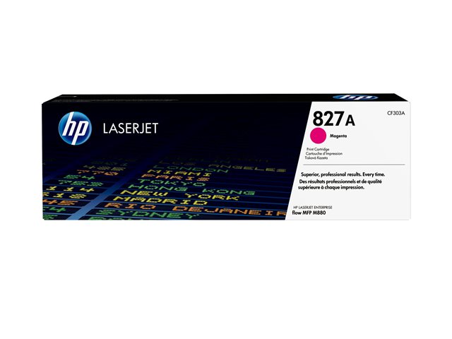 HP 827A - Magenta - original - LaserJet - toner cartridge (CF303A) - for Color LaserJet Managed Flow MFP M880, LaserJet Enterprise Flow MFP M880