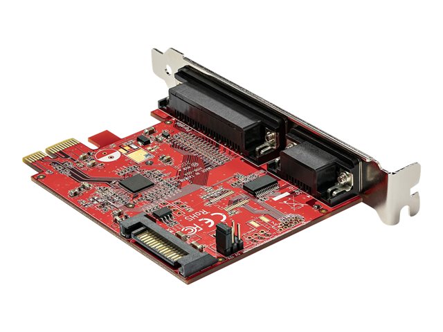 StarTech.com PCIe Card with Serial and Parallel Port, PCI Express Combo Adapter Card with 1x DB25 Parallel Port & 1x RS232 DB9 Serial Port, Expansion/Controller Card, PCIe Printer Card - Full/Standard Profile (PEX1S1P950) - Parallel/serial adapter -