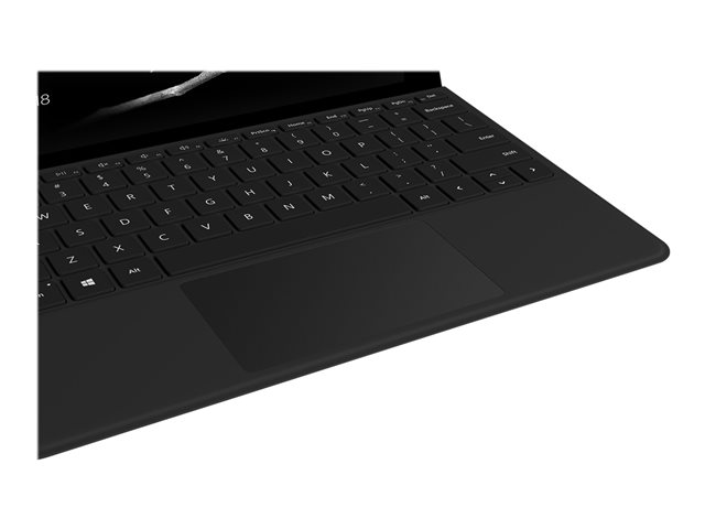 Microsoft Surface Go Type Cover - Keyboard - with trackpad, accelerometer - backlit - Belgium French - black - commercial - for Surface Go, Go 2