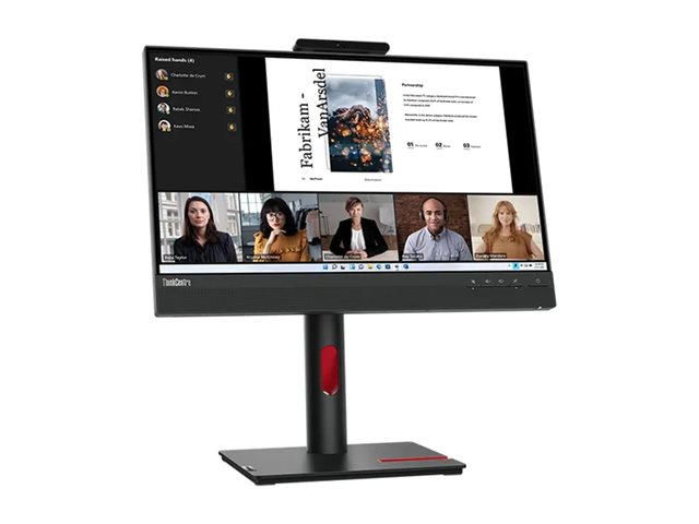 Lenovo ThinkCentre Tiny-in-One 22 Gen 5 - LED monitor - 22\" (21.5\" viewable) - touchscreen - 1920 x 1080 Full HD (1080p) @ 60 Hz - IPS - 250 cd/m² - 1000:1 - 4 ms - HDMI, DisplayPort - speakers - raven black