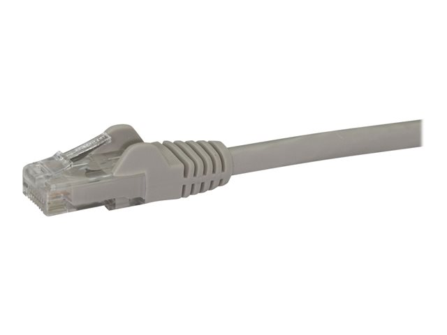 StarTech.com 7m CAT6 Ethernet Cable, 10 Gigabit Snagless RJ45 650MHz 100W PoE Patch Cord, CAT 6 10GbE UTP Network Cable w/Strain Relief, Grey, Fluke Tested/Wiring is UL Certified/TIA - Category 6 - 24AWG (N6PATC7MGR) - Patch cable - RJ-45 (M) to RJ-45 (M) - 7 m - UTP - CAT 6 - snagless - grey