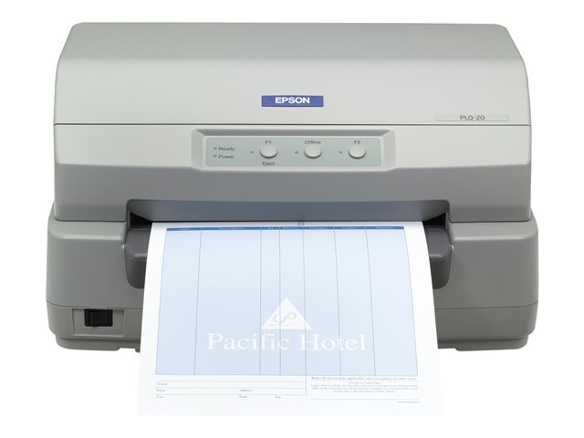 Epson PLQ 20 - Passbook printer - B/W - dot-matrix - 245 x 297 mm - 24 pin - up to 576 char/sec - parallel, USB, serial