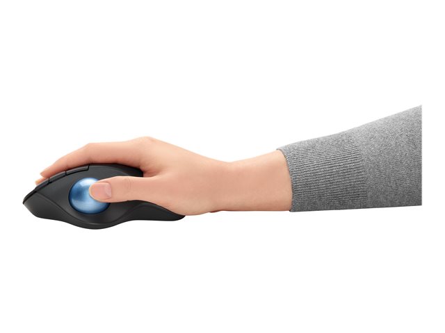Logitech Ergo Series ERGO M575 - Trackball - optical - 5 buttons - wireless - Bluetooth 5.0 LE, 2.4 GHz - USB wireless receiver - graphite