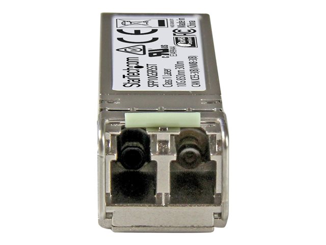 StarTech.com Cisco SFP-10G-SR-S Compatible SFP+ Module, 10GBASE-SR, 10GbE MMF Optic Transceiver, 10GE Gigabit Ethernet SFP+, LC Connector, 300m, 850nm, DDM, Cisco Firepower, ASR9000, C9300 - Lifetime Warranty (SFP10GSRSST) - SFP+ transceiver module (equivalent to: Cisco SFP-10G-SR-S) - 10GbE - 10GBase-SR - LC multi-mode - up to 300 m - 850 nm