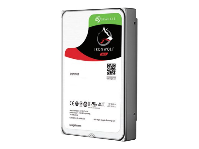 Seagate IronWolf ST8000VN004 - Hard drive - 8 TB - internal - 3.5\" - SATA 6Gb/s - 7200 rpm - buffer: 256 MB