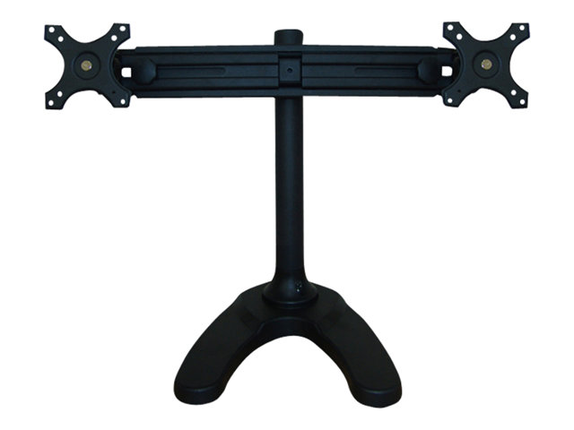 Neomounts FPMA-D700DD - Stand - full-motion - for 2 LCD displays - black - screen size: 19\"-30\" - desktop stand, grommet, desk-mountable