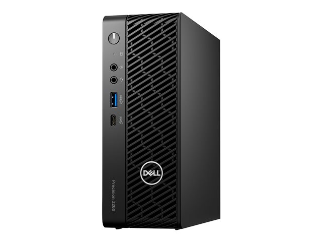 Dell Precision 3260 Compact - USFF 1 x Core i7 13700 / up to 5.2 GHz - vPro Enterprise - RAM 16 GB - SSD 512 GB - NVMe, Class 40 - Quadro T1000 - Gigabit Ethernet - Win 11 Pro - monitor: none - black - BTS - with 3 Years Basic Onsite