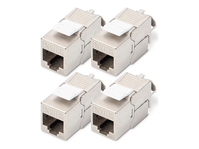 CAT 6A Keystone Jack shielded 4 pcs.
