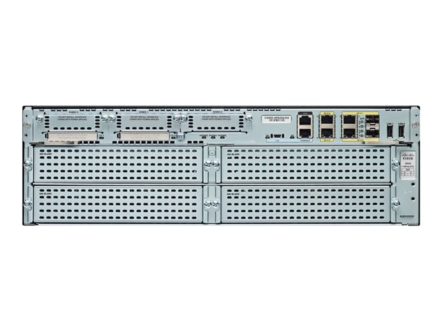 Cisco 3945E Security Bundle - Router - GigE - WAN ports: 4 - rack-mountable