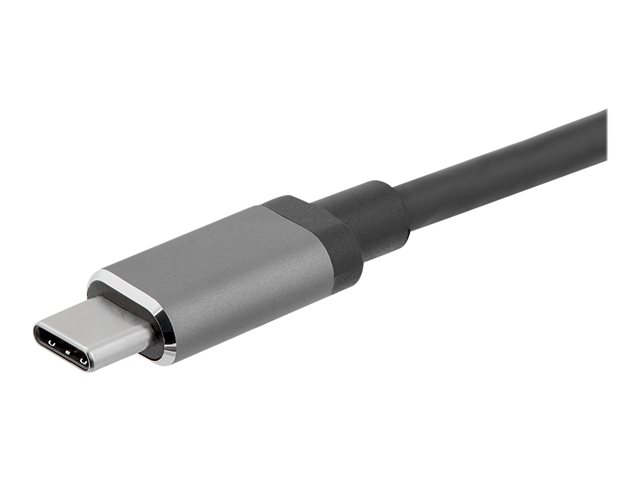 StarTech.com USB-C to VGA and HDMI Adapter - 2-in-1 - 4K 30Hz - Space Grey - Windows & Mac Compatible (CDP2HDVGA) - External video adapter - IT6222 - USB-C - HDMI, VGA - space grey