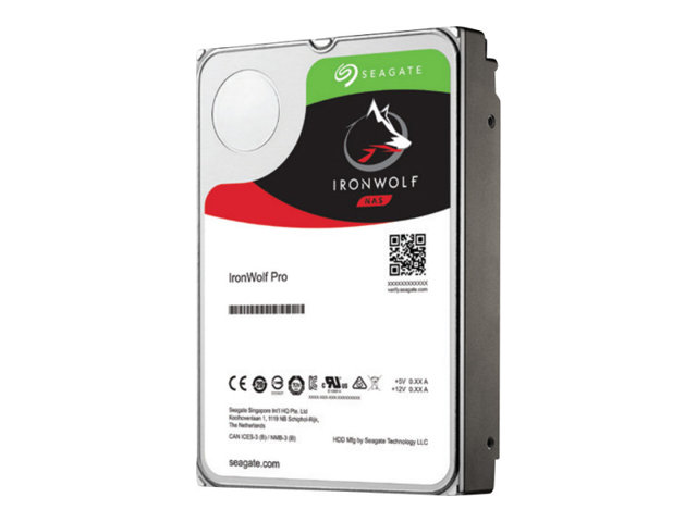Seagate IronWolf Pro ST8000NE001 - Hard drive - 8 TB - internal - 3.5\" - SATA 6Gb/s - 7200 rpm - buffer: 256 MB - with 2 years Rescue Data Recovery Service Plan